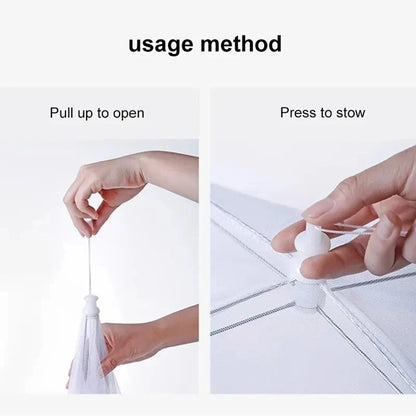 כיסוי רשת מתקפל למזון - הגנה מושלמת מפני חרקים לטיולים ולחצר