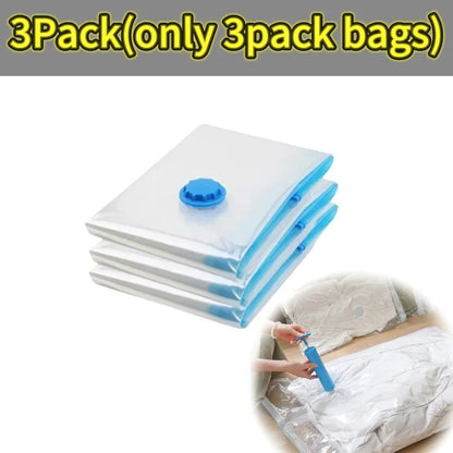 שקיות ואקום עמידות לחיסכון במקום – לאחסון בגדים, שמיכות ומצעים (1–5 יח׳)